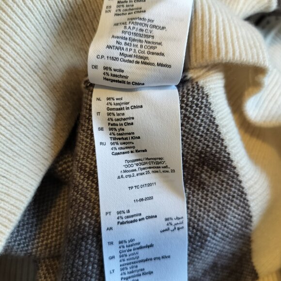 Sandro, New With Tags, Wool Chasmire Knit Top - Picture 9 of 9